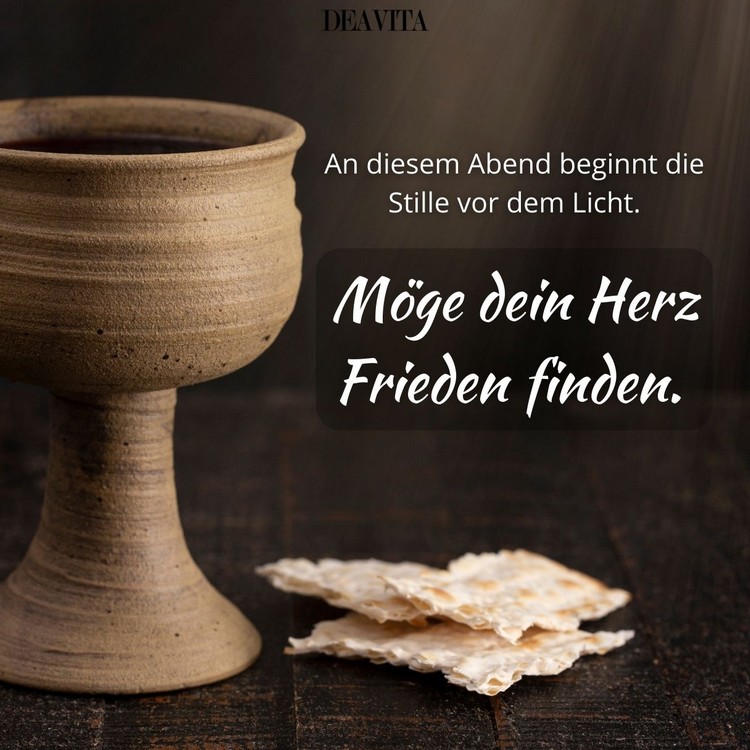 Schönen Gründonnerstagabend - Es beginnt die Stille vor dem Licht