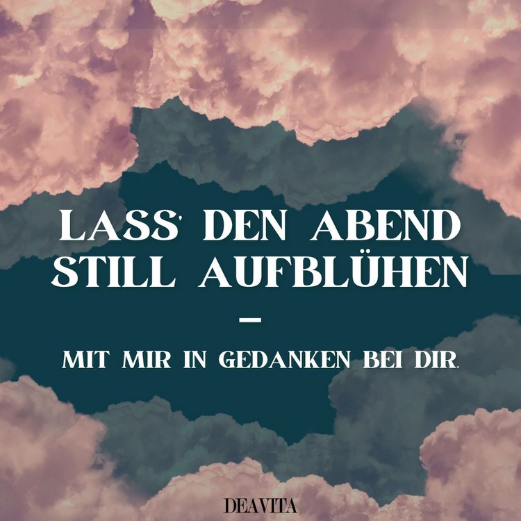 Seinem Partner einen schönen Gründonnerstagabend wünschen - Mit mir in Gedanken bei dir