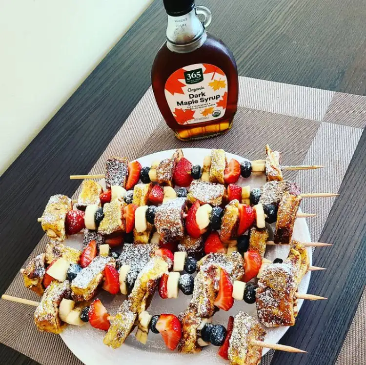 süße french toast mit altem brot oder osterbrot grillen