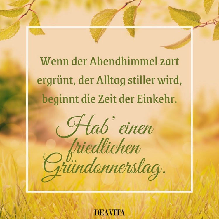 Wenn der Abendhimmel zart ergrünt und der Alltag stiller wird, beginnt die Einkehr