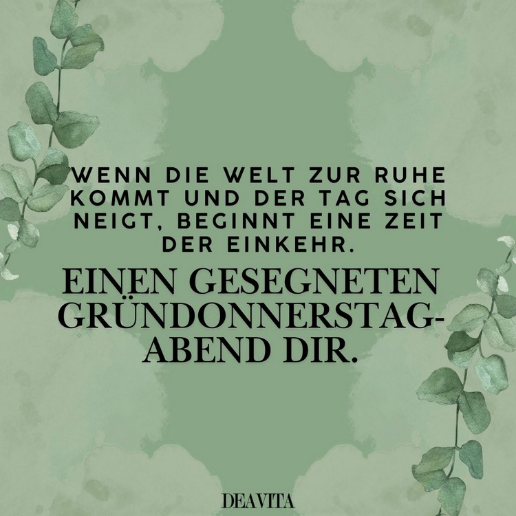 Wenn die Welt zur Ruhe kommt und der Tag sich neigt, beginnt eine Zeit der Einkehr