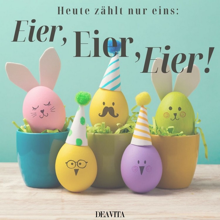 Zum Osterfest zählen nur die Eier - Auf witzige Weise ein schönes Osterfest wünschen