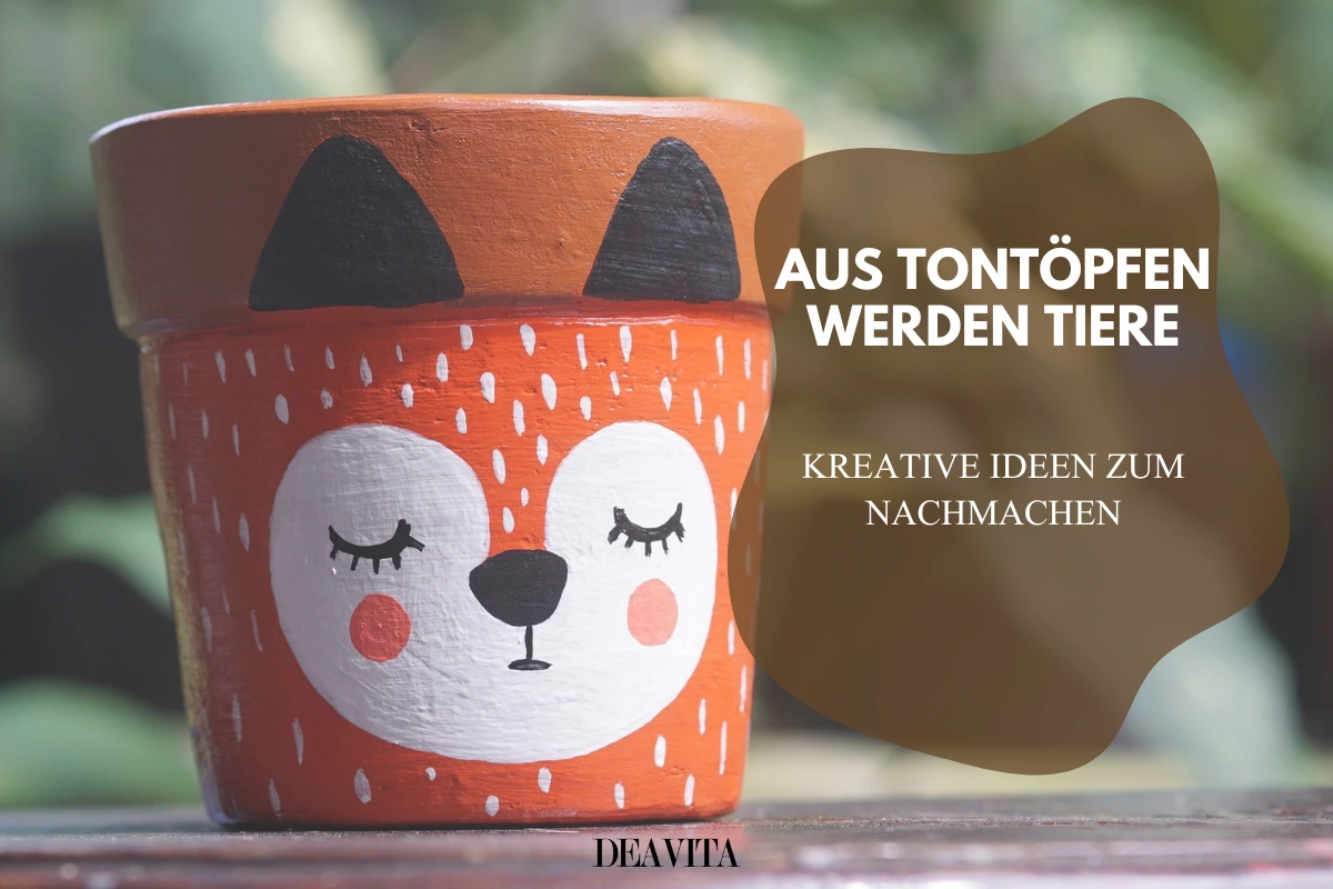 aus tontöpfen werden tiere kreative ideen zum nachmachen