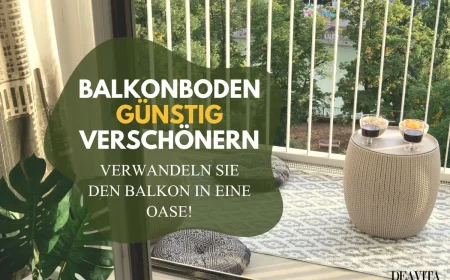Balkonboden günstig verschönern mit einfachen Tricks