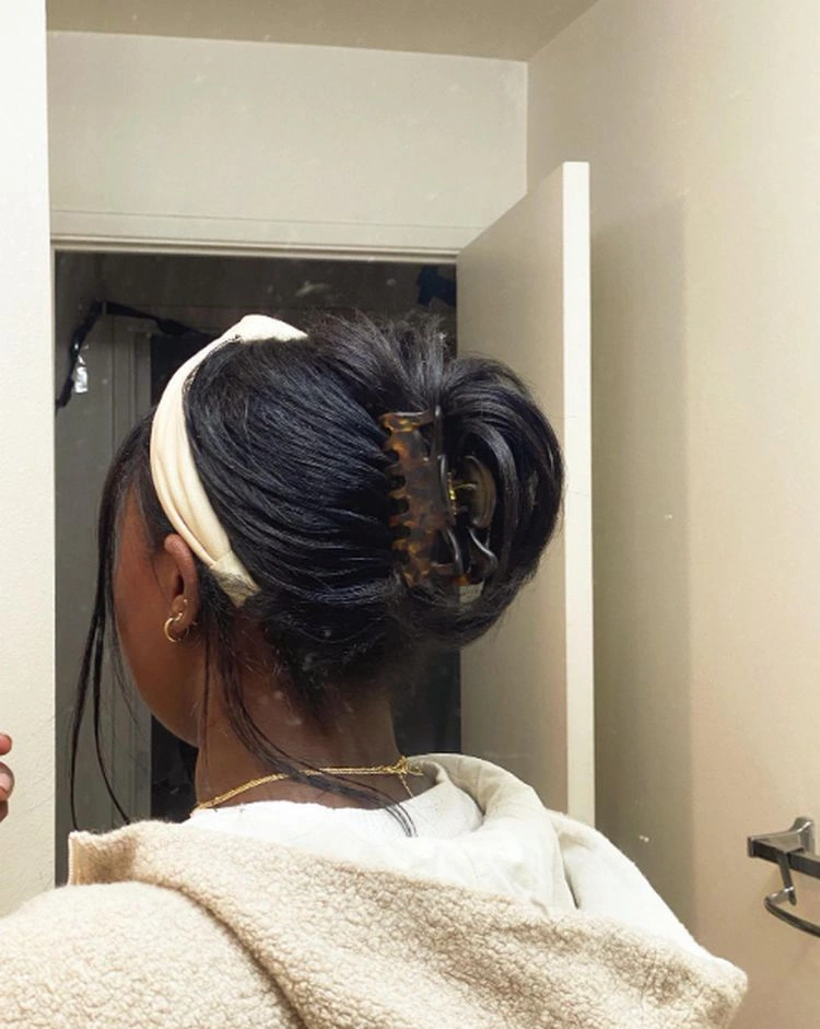 coole frisur für freizeit mit haarreif