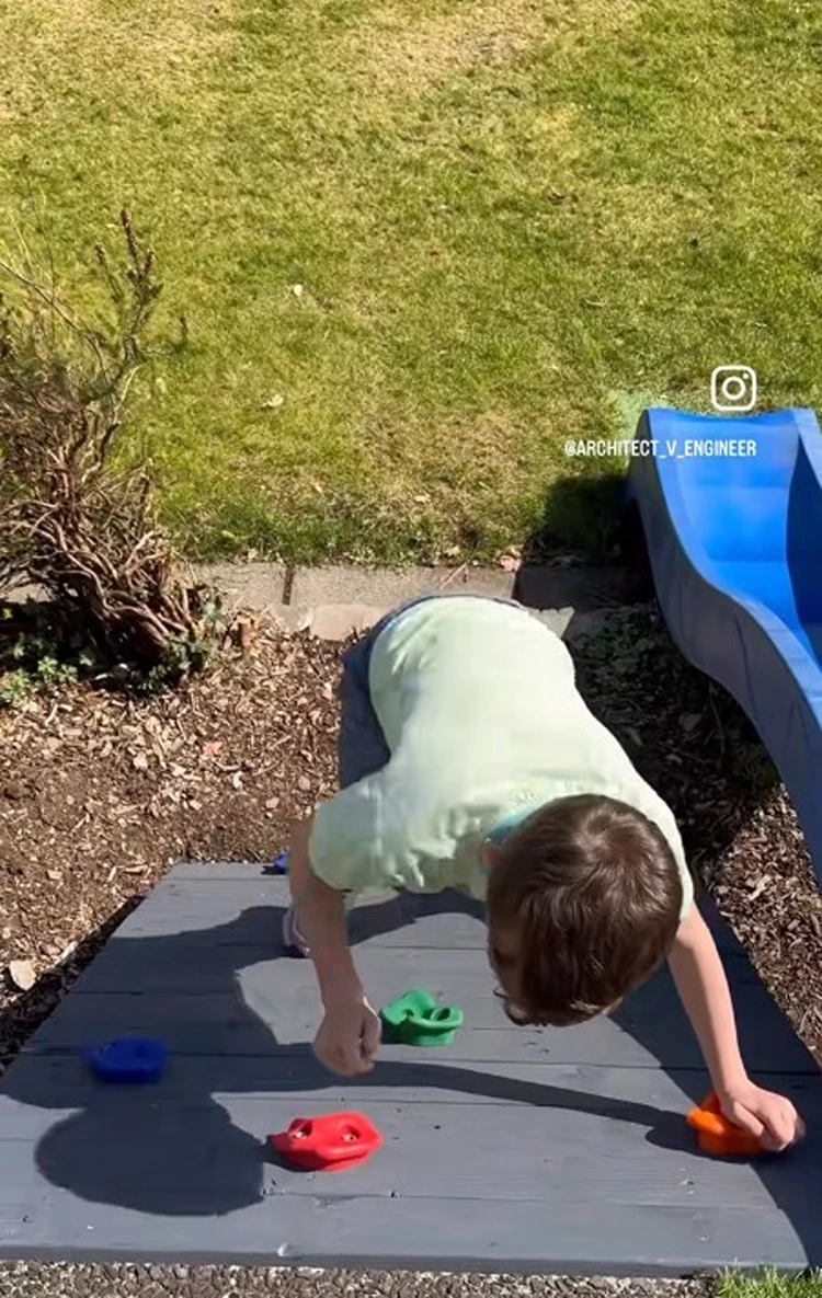 diy kletterwand aus paletten für kinder