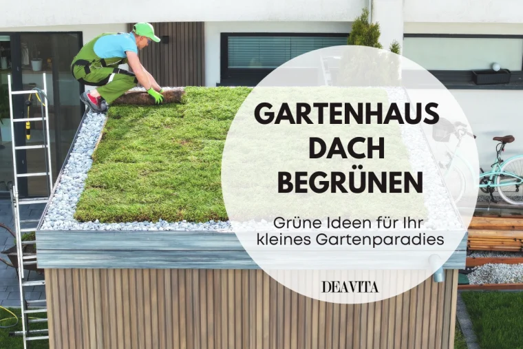 gartenhaus dach begrünen