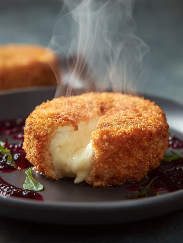 gebackener camembert aus der heißluftfritteuse