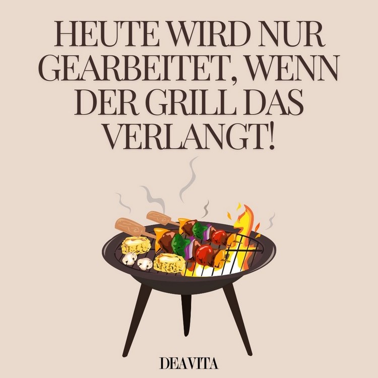 Grüße zum 1. Mai - Gearbeitet wird nur, wenn der Grill das verlangt