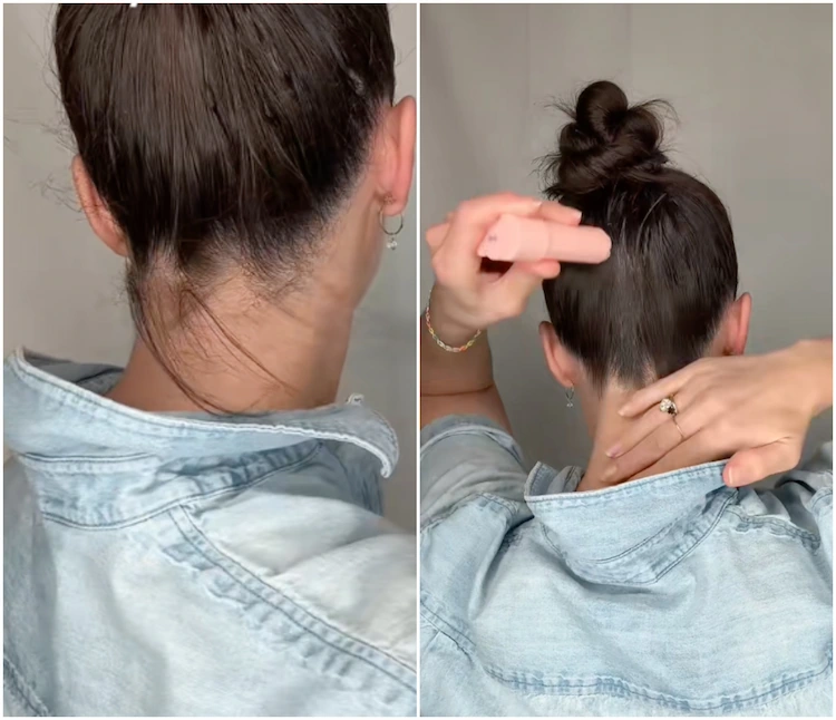 haarwachs stick gegen babyhaare im nacken für den perfekten dutt