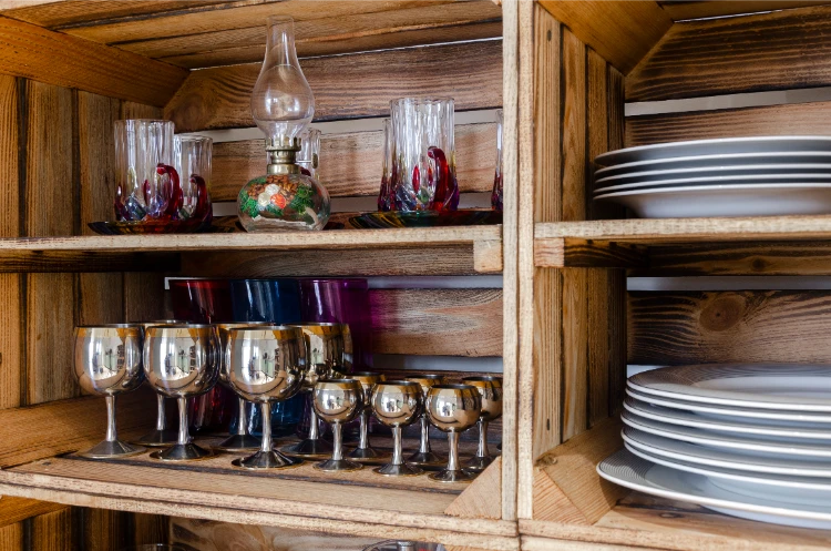 holzküchen aus holzpaletten und kästen