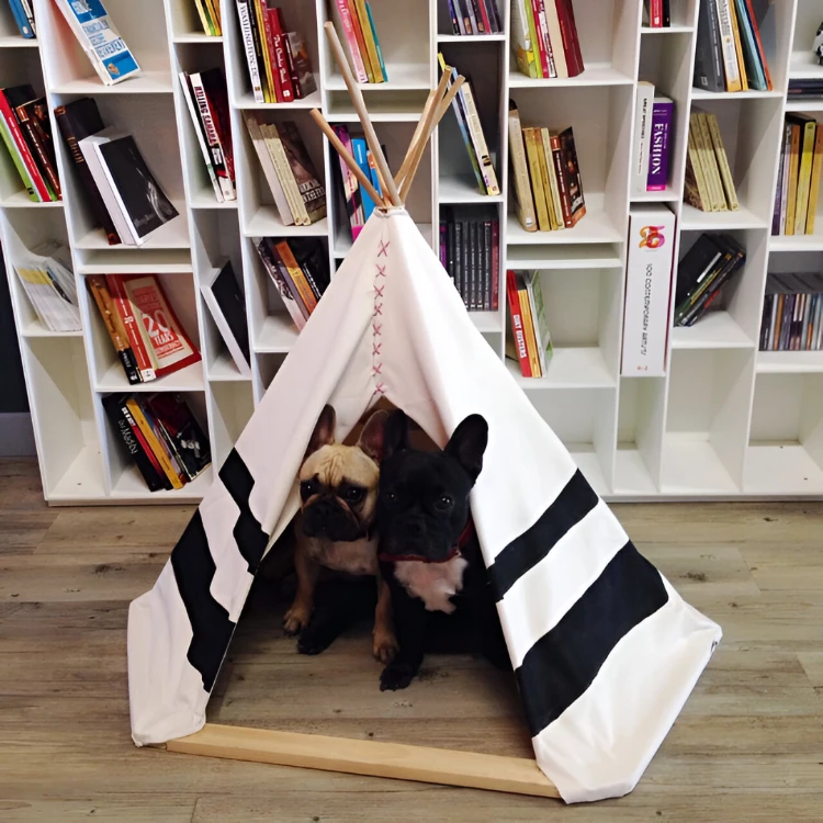 kleines hundezelt aus alten gardinen