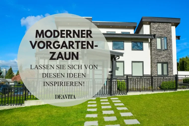 Moderne Ideen für den Vorgartenzaun - Niedriger Metallzaun für eine offene Gestaltung