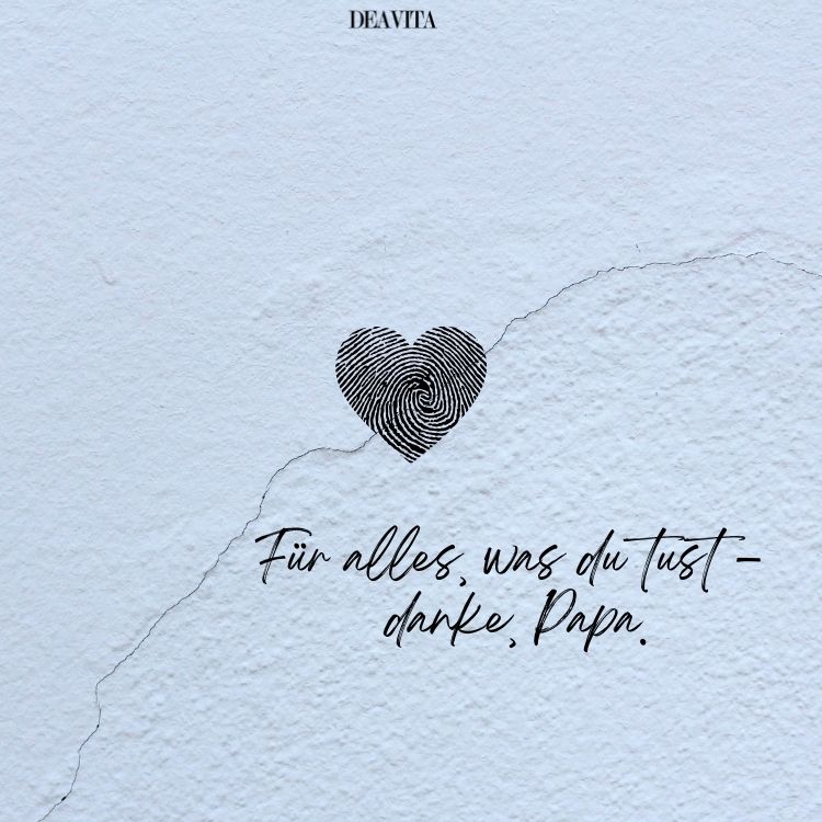 papa danke sagen für alles
