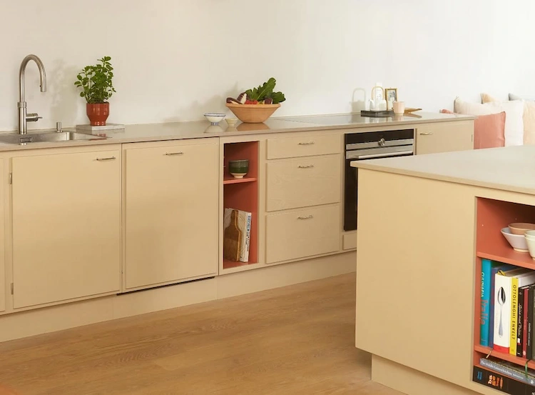 Schick im Scandi Stil Küche in Sandfarbe Trend