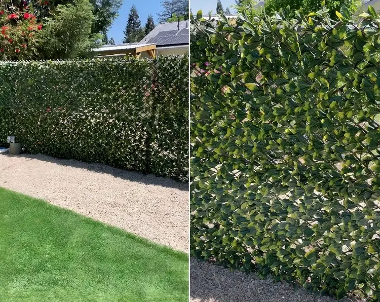 Sichtschutzmatten, die Hecken imitieren für einen natürlicheren Look