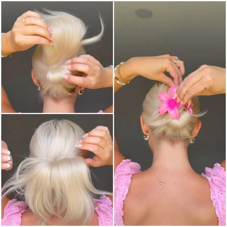 stylishes haaraccessoire für lange haare