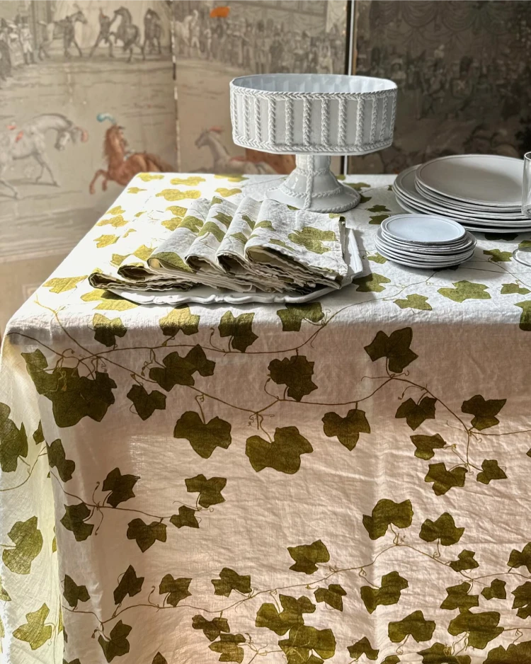 tischdecken und servietten aus alten gardinen