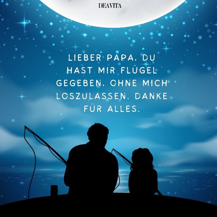vatertagskarte papa danke sagen