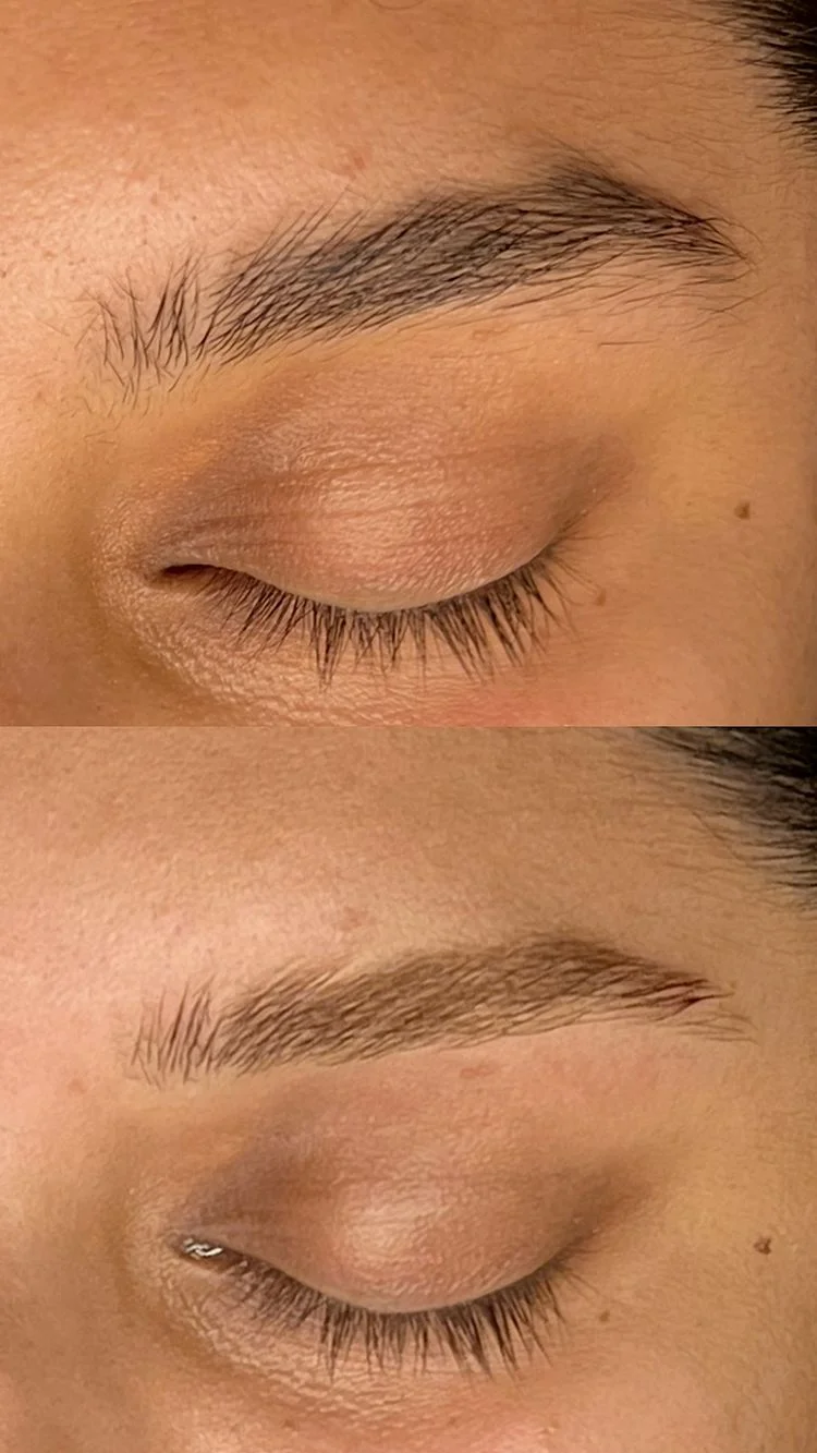 brauen heller bekommen vorher nachher bild