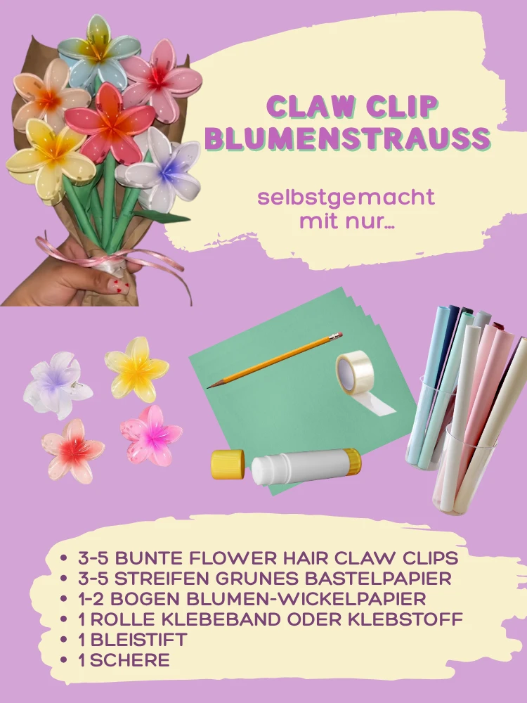 claw clip blumenstrauß was brauchen sie