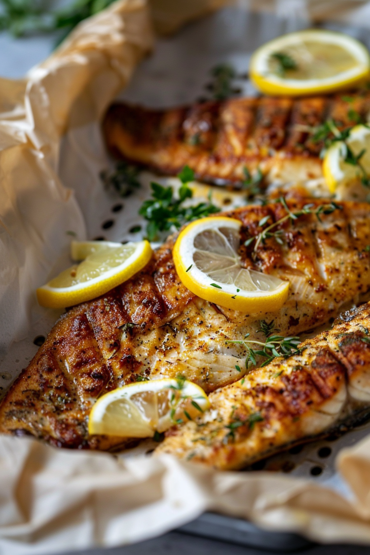 dorade fischfilets aus der heißluftfritteuse