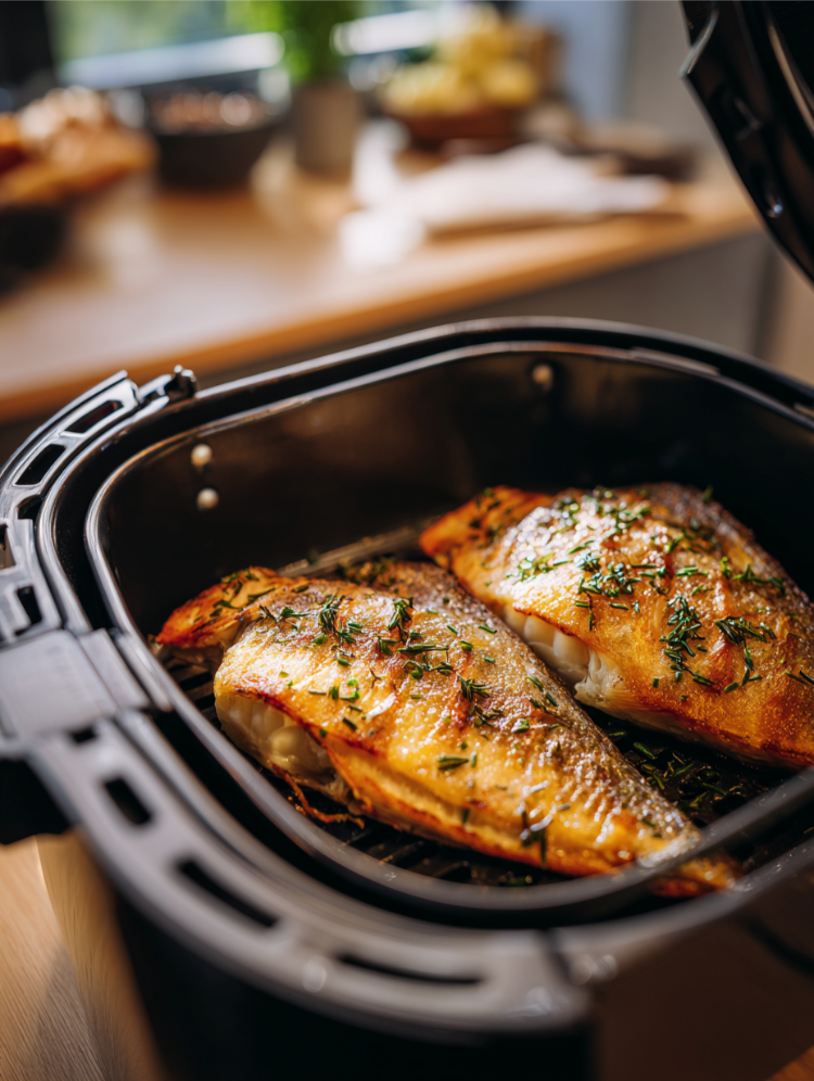 doradefilets in der heißluftfritteuse