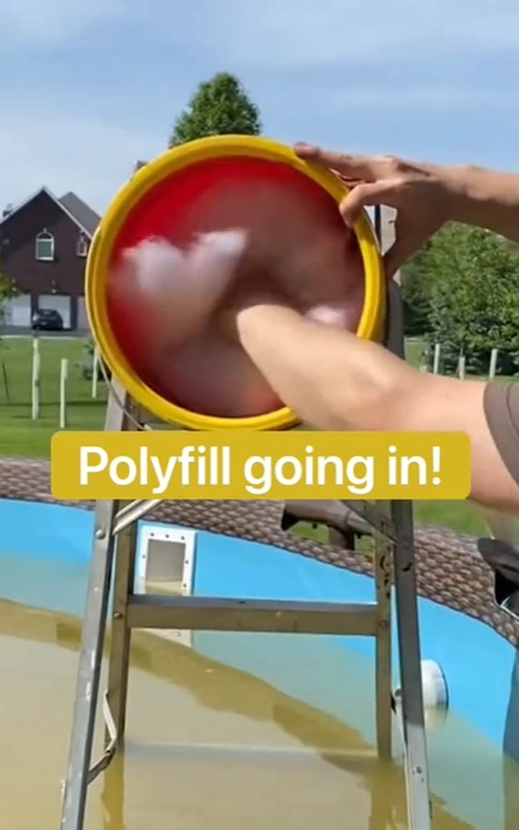 füllwatte als feinfilter im pool verwenden