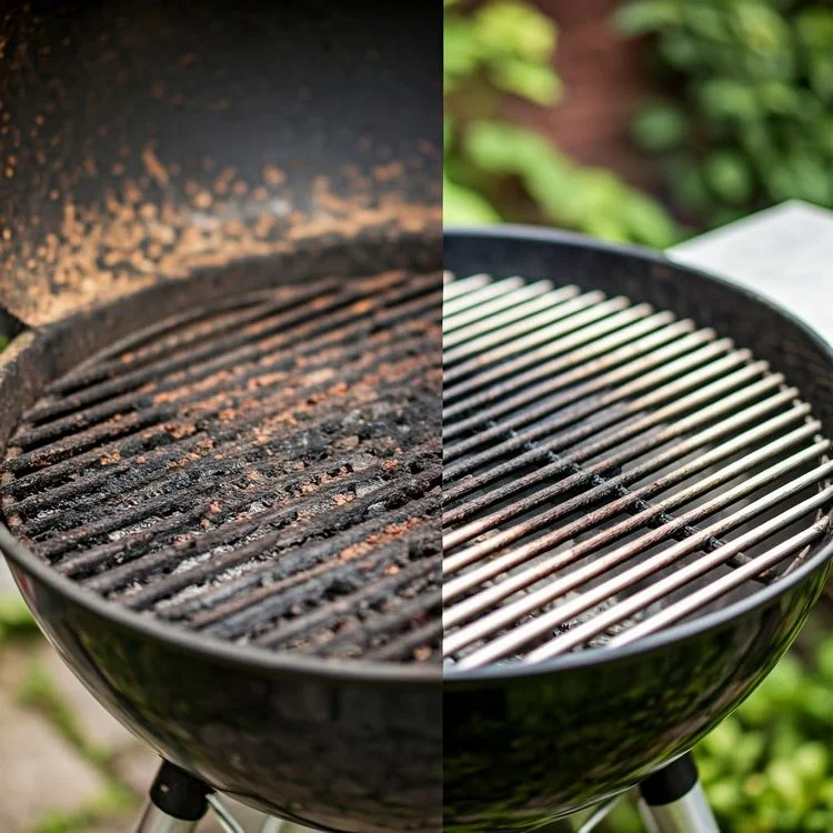 grillrost reinigen mit spülmittel eiswürfeln putzhack