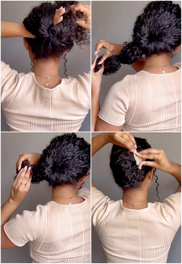 hochsteckfrisur french twist selber machen