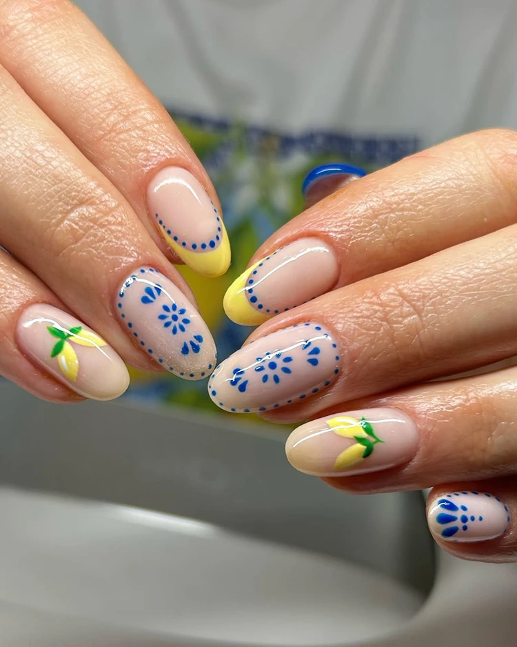 italian summer nails amalfi design