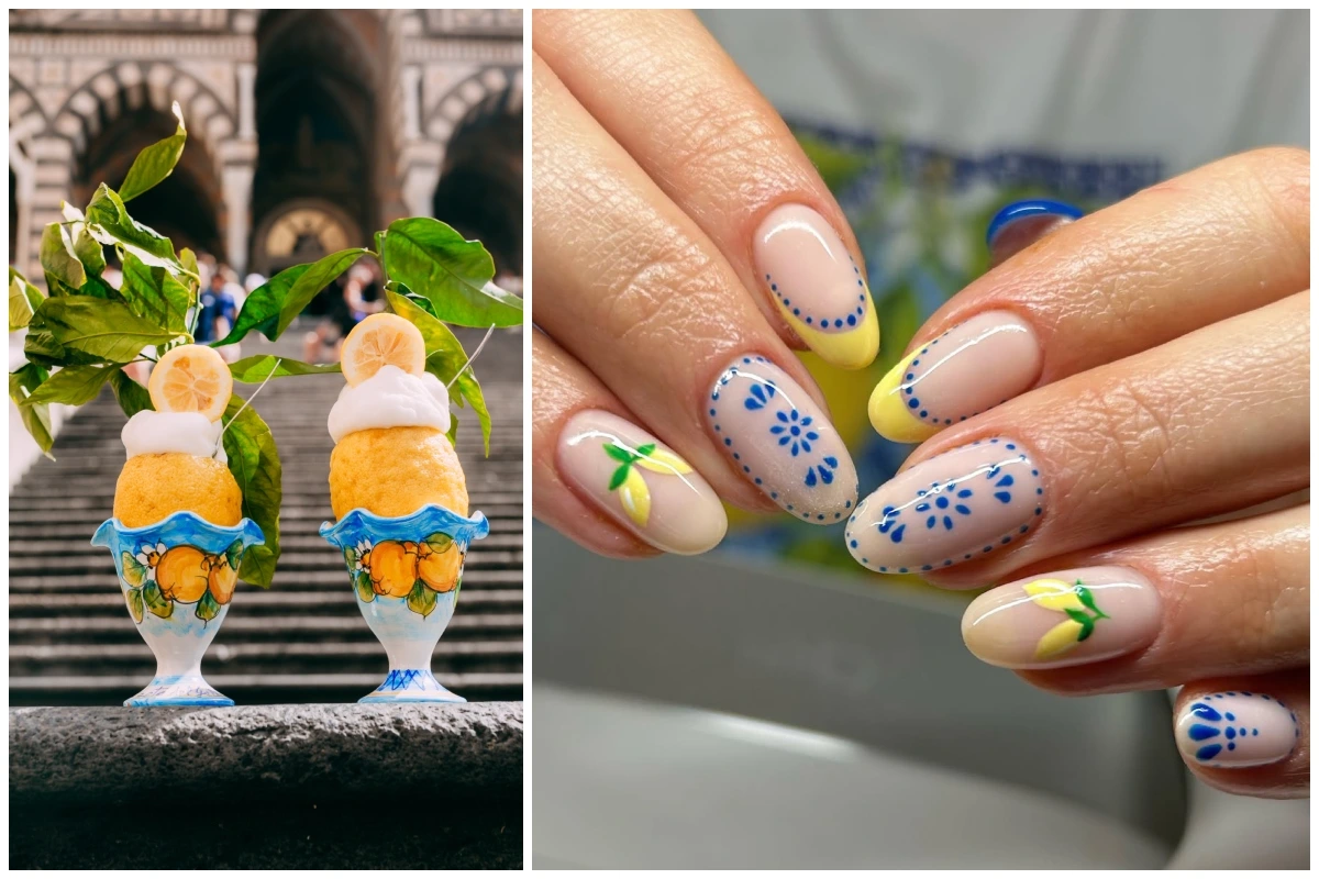 italian summer nails amalfi inspiriert