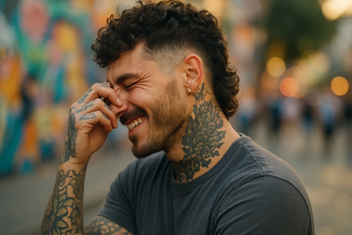 männer frisur mit naturlocken seiten kurz