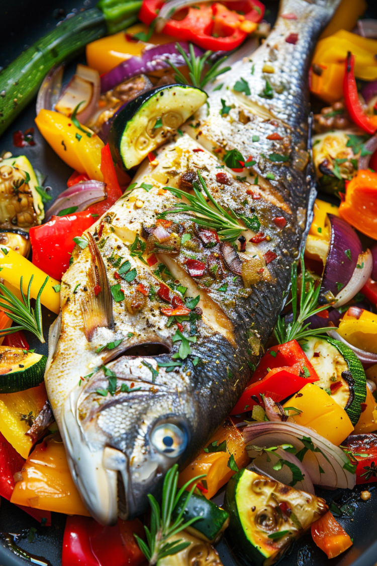 one pot gericht – dorade mit gemüse im airfryer