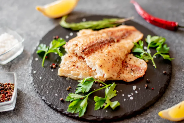 pangasius mit gewürzen und zitrone aus der heißluftfritteuse