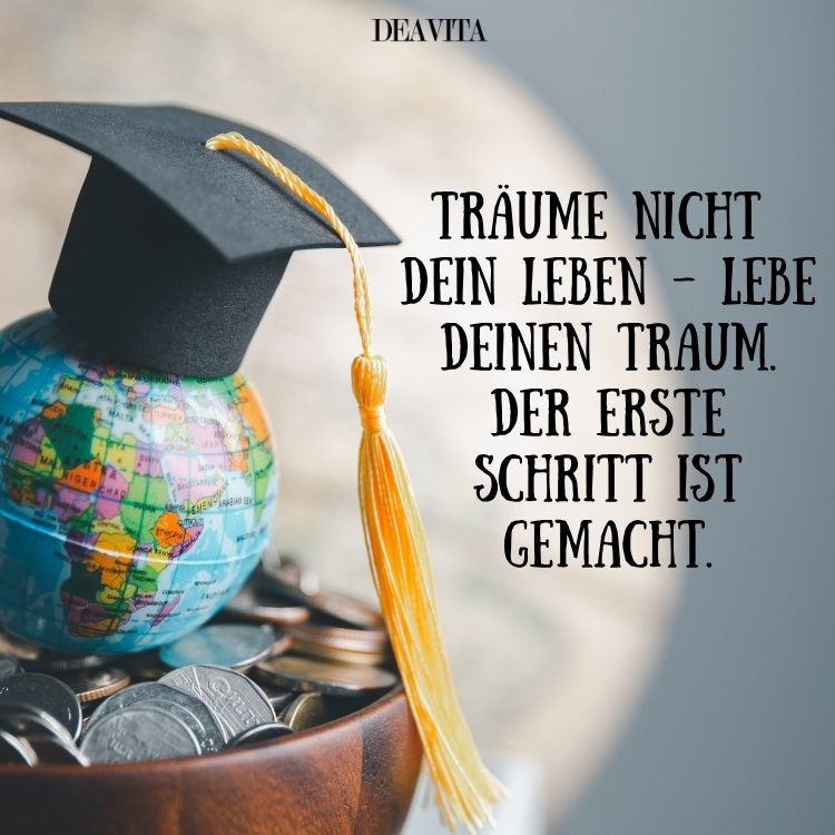 schulabschluss wünsche lebe deinen traum
