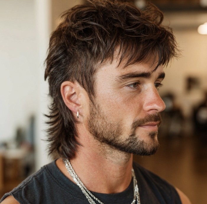 taper mullet die trend frisur 2025 für männer mit locken