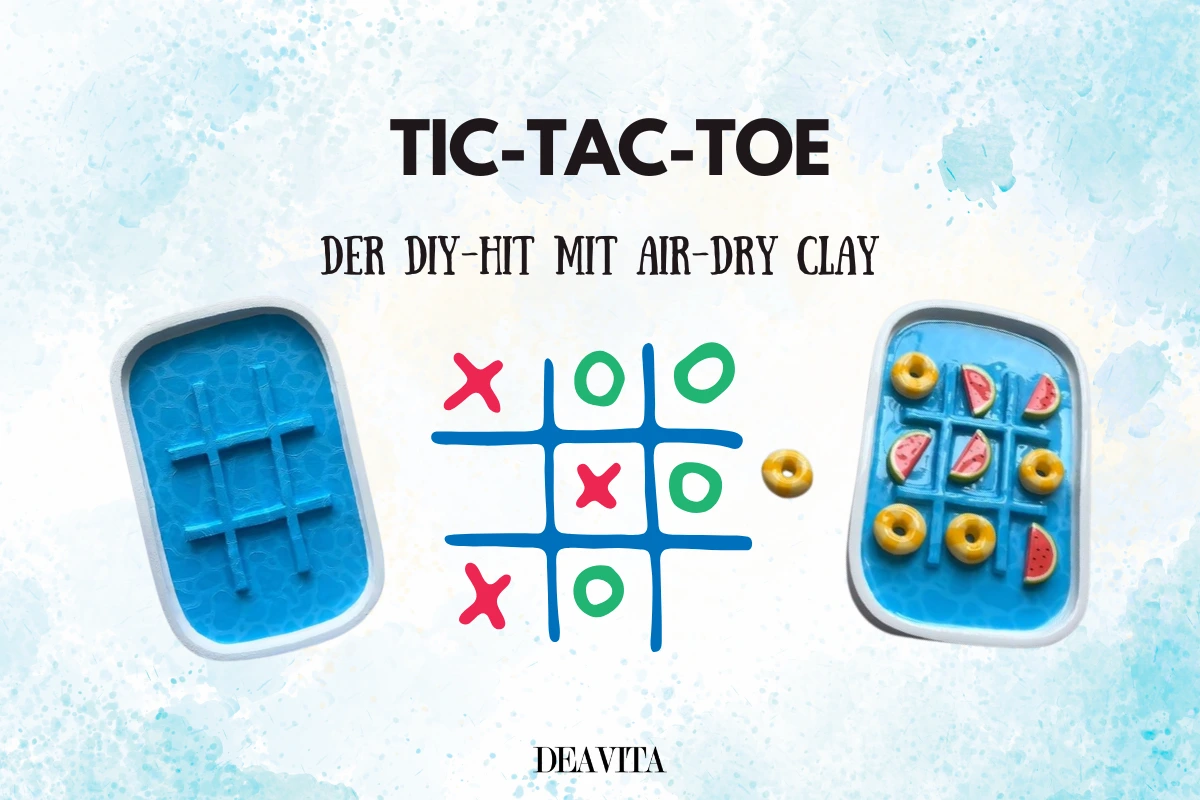 tic tac toe der diy hit mit air dry clay