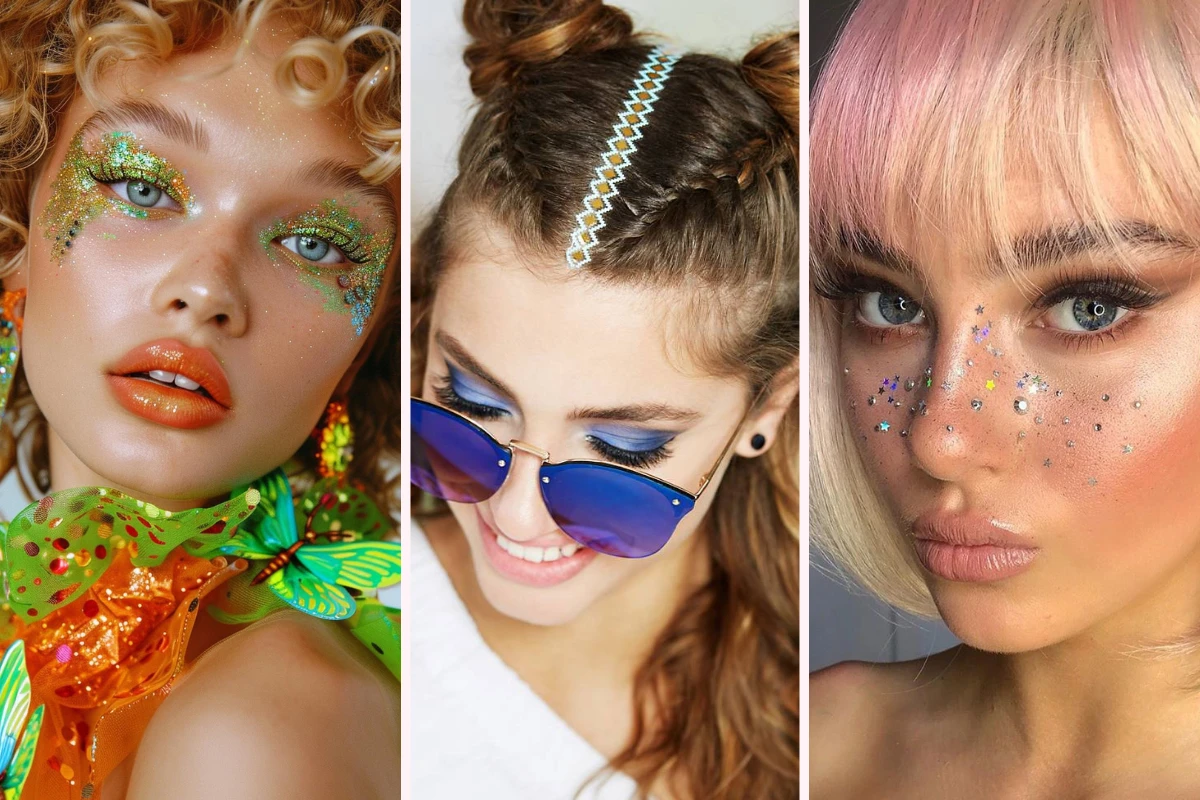 3 einfache festival make up ideen