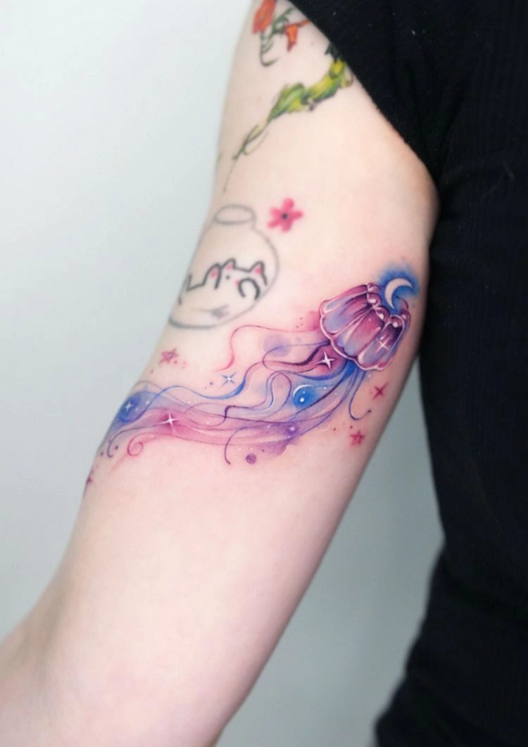 aquarell tattoos sind ein echter hingucker