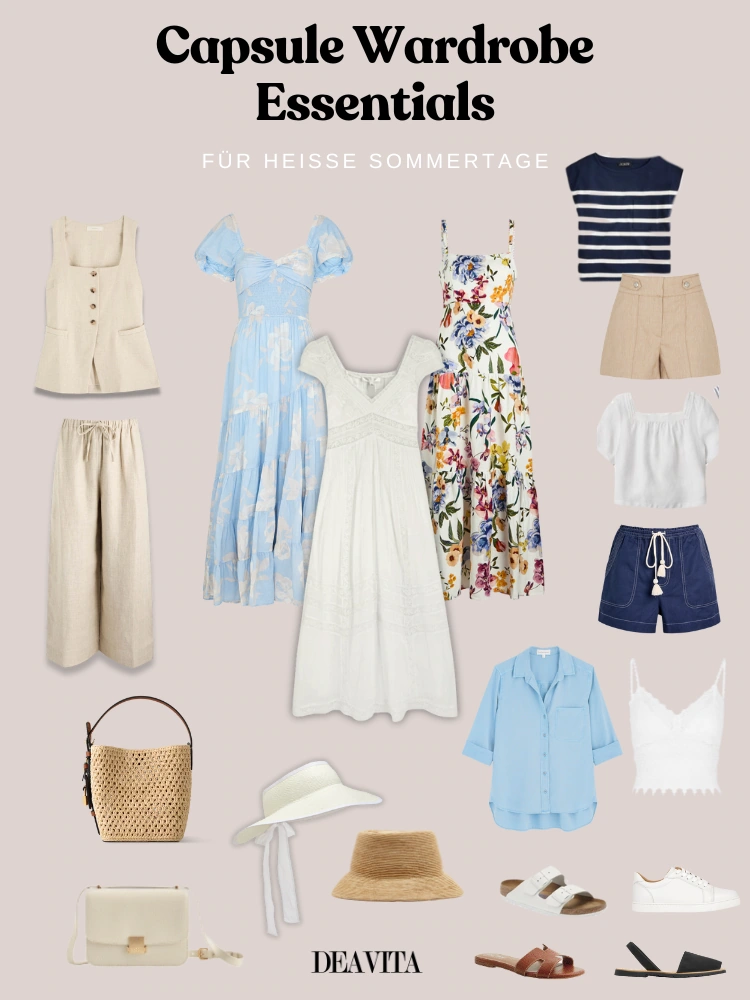 capsule wardrobe sommer garderobe frauen