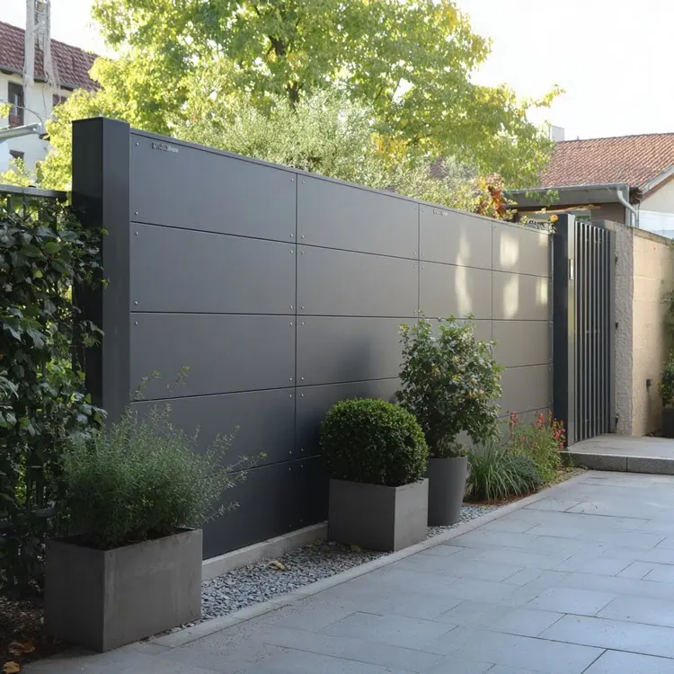 DIY-Ideen für den Garten - Sichtschutzaun aus HPL-Platten