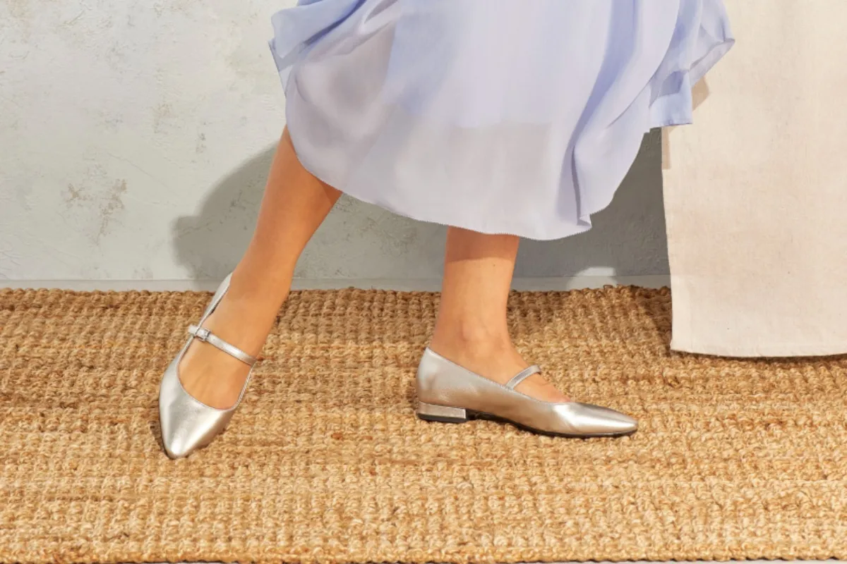 flache schuhe zum kleid für hochzeitsgast ideen für styling