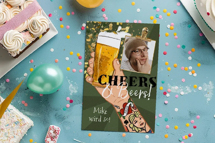 Glückwünsche zum Geburtstag mit einer kreativen Grußkarte von Send a Smile