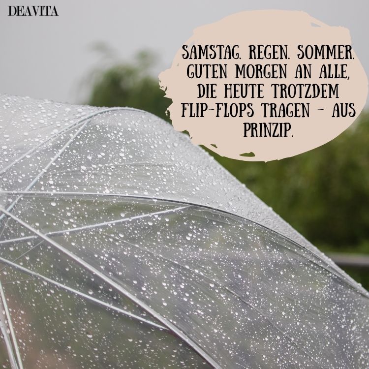 guten morgen sommer lustig trotzdem flip flops tragen