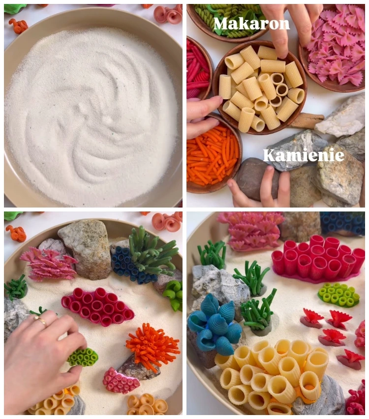 korallen riff aus nudeln selber machen