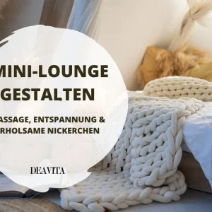 Mini-Lounge im Wohnzimmer, Schlafzimmer oder draußen gestalten