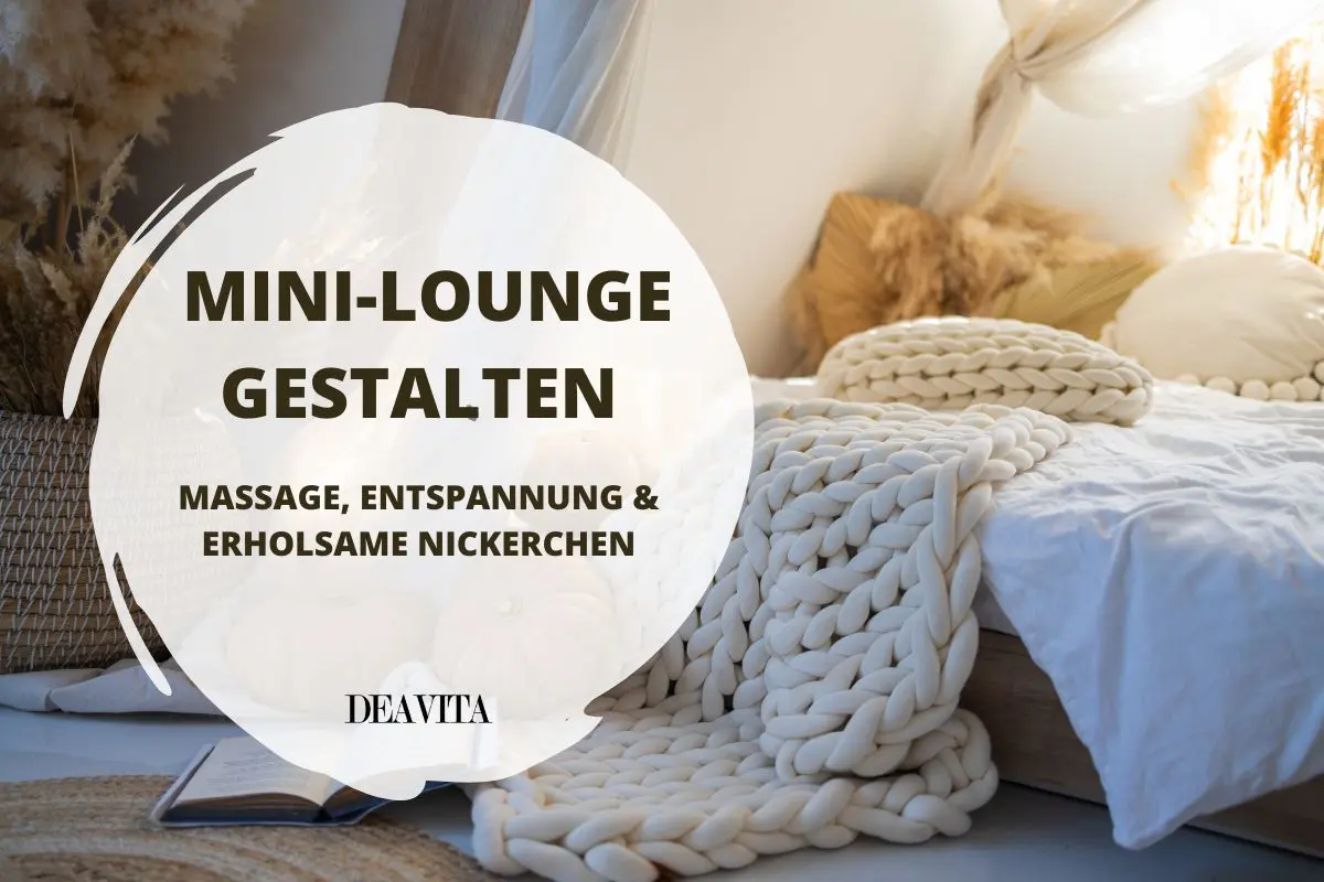 Mini-Lounge im Wohnzimmer, Schlafzimmer oder draußen gestalten
