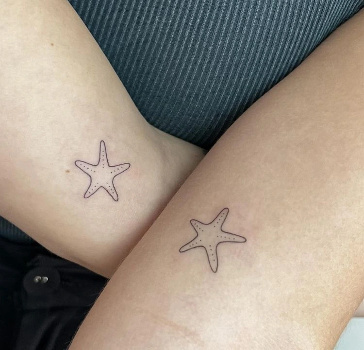 partner seestern tätowierung