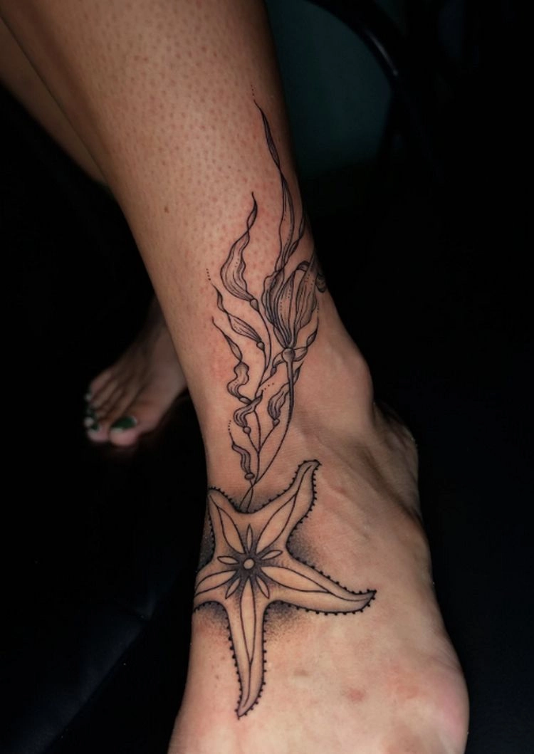 tätowierung mit seestern